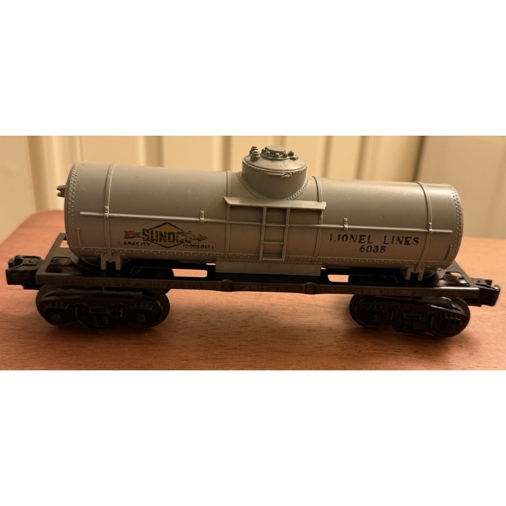 Lionel 6035 Sunoco Single Dome Tank Car Vintage Postwar 1952-53 Scout‎ Series